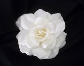 Ultra Elegant Realtouch Gardenia Bridal Hair Clip Fascinator Bridal Accessory