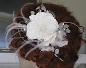 Velvet Flower Wedding Hair Accessory