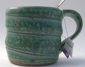 Swirl Stoneware Turquoise Mug
