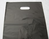 Black Plastic Gift Bags 12 x 15  Pack of 50