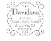 Self Inking Address Stamp - Style: Davidson