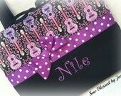 Guitar Music Tote, Monogrammed