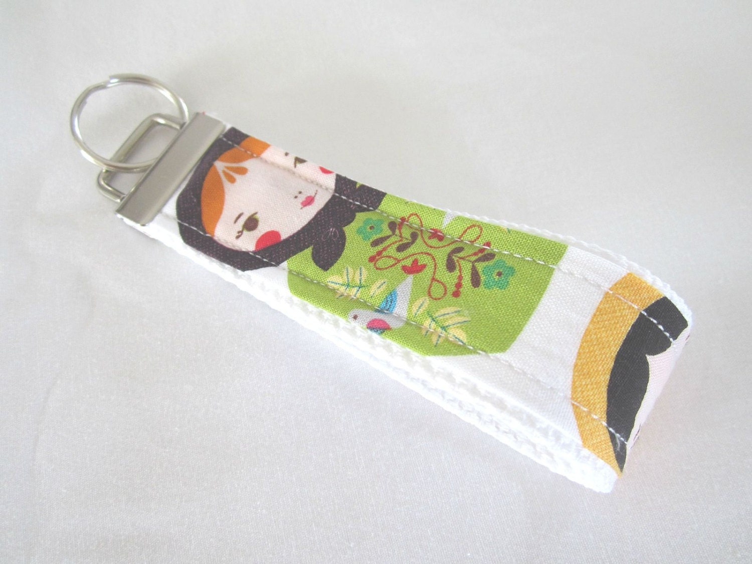 Matryoshka Wristlet Key Fob Keychain