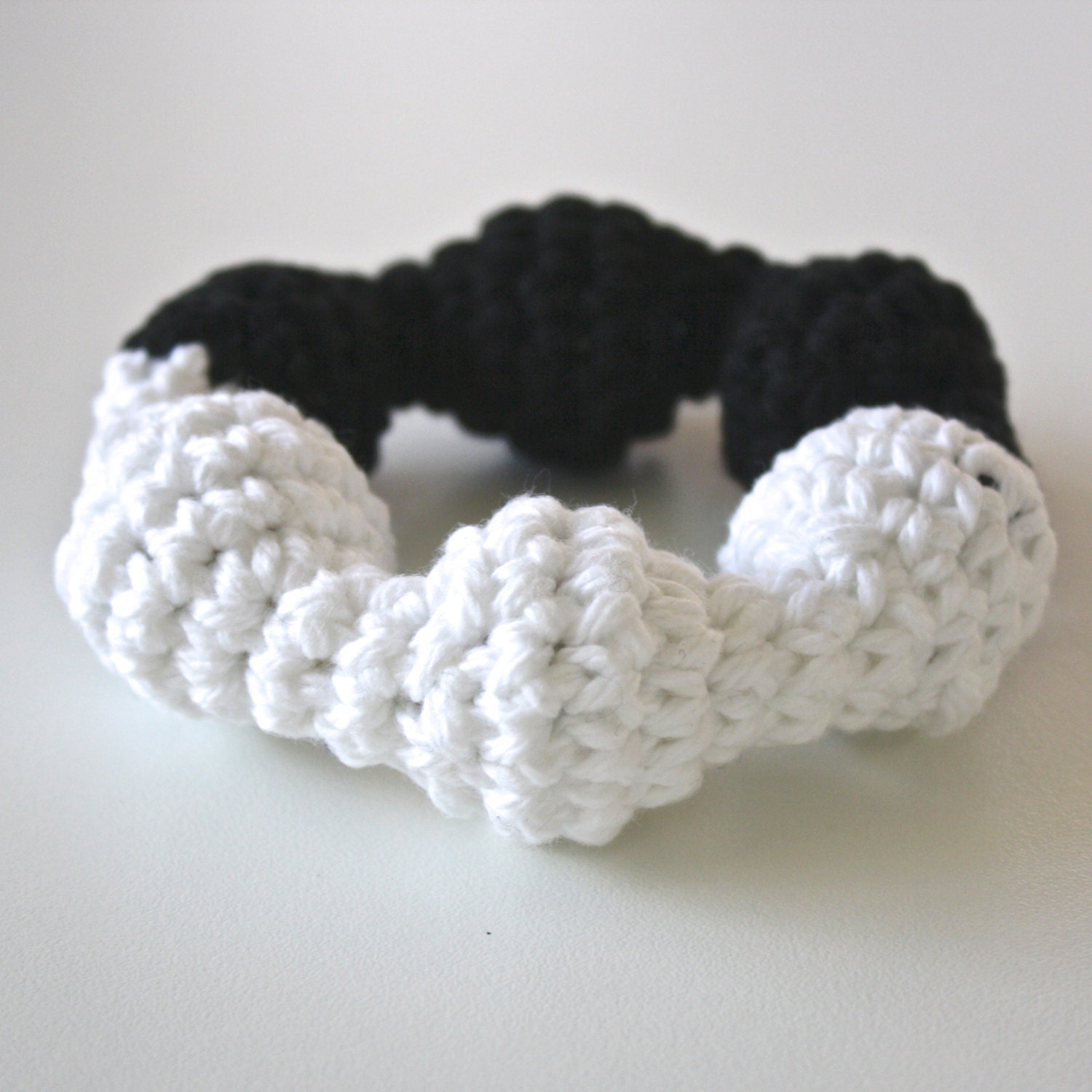 Black and White, Soft Baby Rattle, Teething Ring
