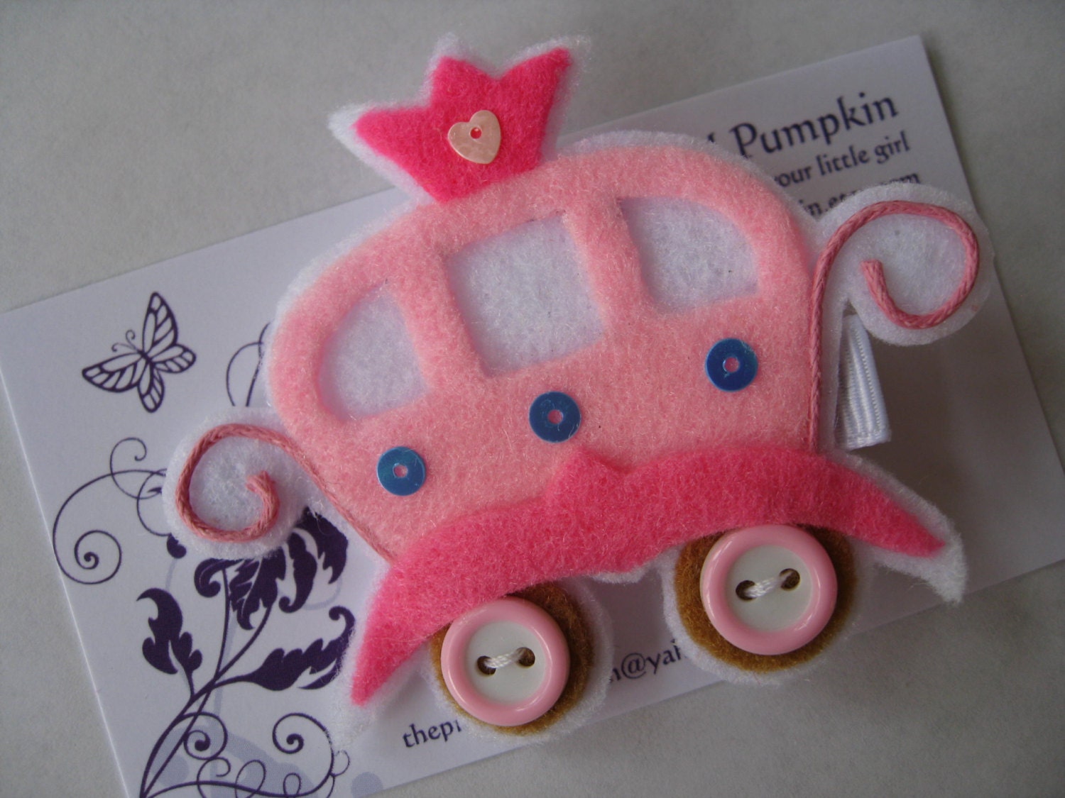 Princess Carriage Felt Clip