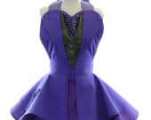 Retro Apron - The Joker Sexy Womans Aprons - Vintage Apron Style - Batman Pin up Gotham Villian Rockabilly Cosplay