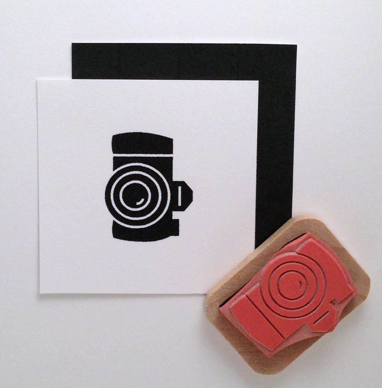 DSLR Camera Rubber Stamp