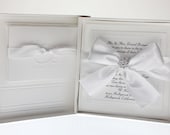 Couture Bow -  Wedding Invitation, Boxed Invites, Black Tie Wedding, White  -  Classic Invite,  Traditional Invite - Set of 50