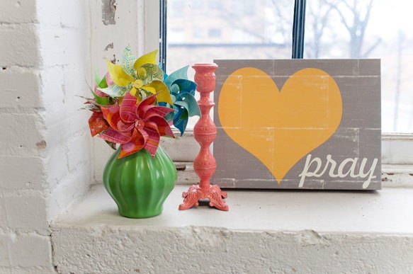 Patchwork Pray 8x20 Gallery Wrap Canvas Art Print