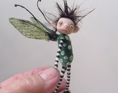 ooak pose-able tiny pok-a-dot BUG pixie FAIRY (18 ) art doll by DinkyDarlings