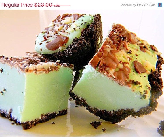 SALE Julie's Fudge - GRASSHOPPER PIE w/Oreo Crust - 12 Pieces (Over 1 Pound)