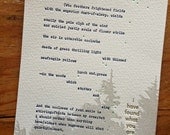 Letterpress poem by e.e. cummings