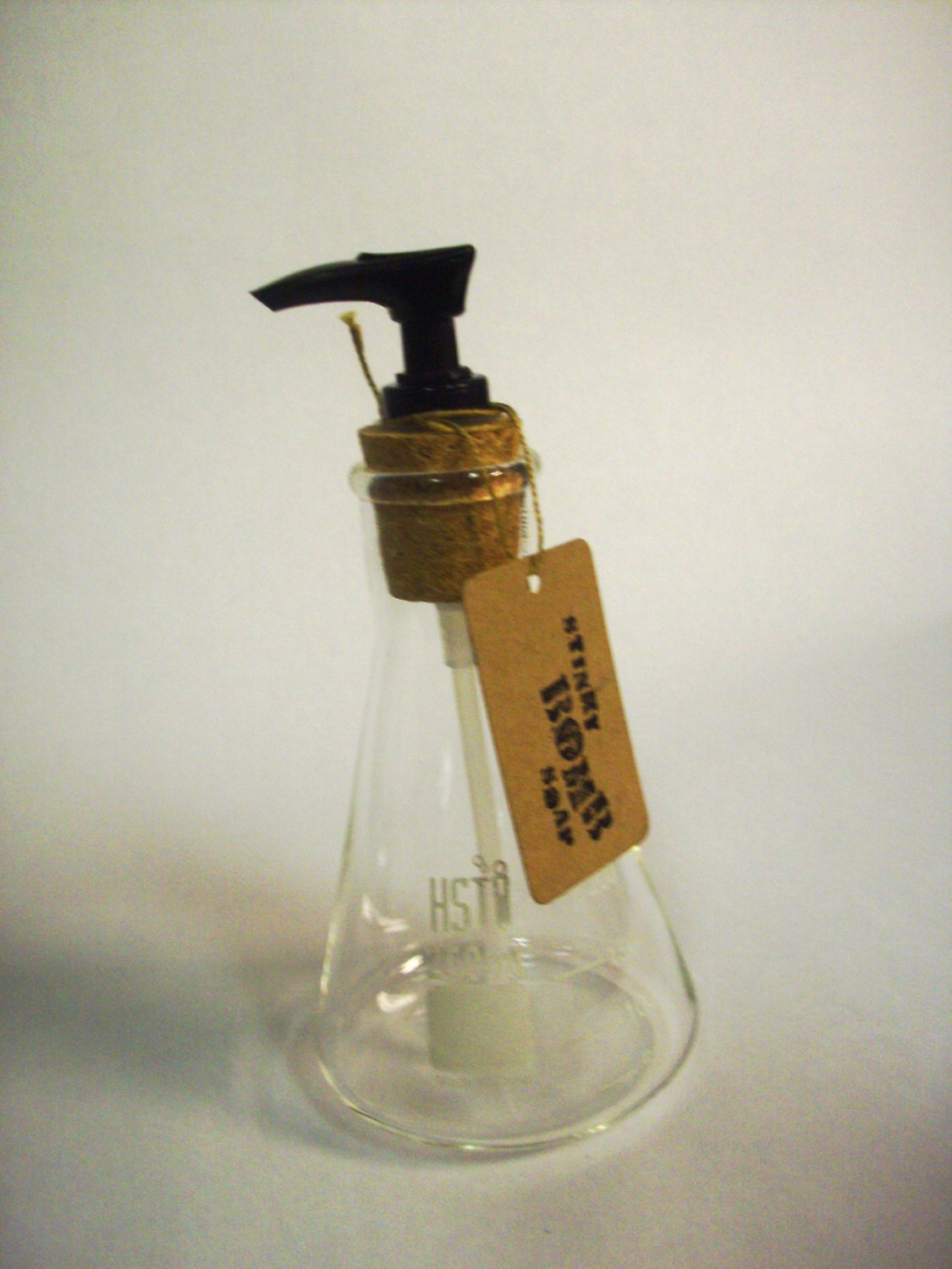 Science flask soap container