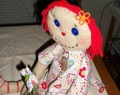 18"  Sitting cloth doll