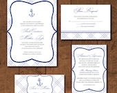 NEW - Vintage Anchor Invitation Suite - SAMPLE