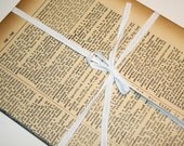 30 pcs Antique Dictionary Cards 7 x 11