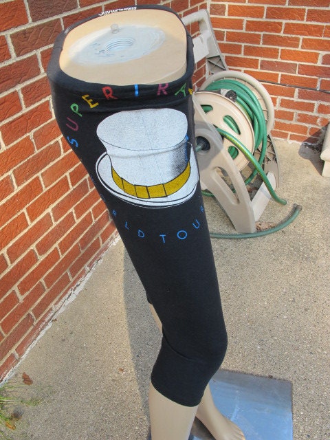 Upcycled Supertramp Tshirt Capri Leggings - S (1964)