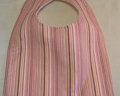 Baby Bib Pink Stripe - Clearance
