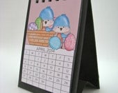 Colorful 15 Month Mini Desk Calendar 2013-2014