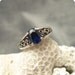 Vintage Sterling Ring Blue R5440