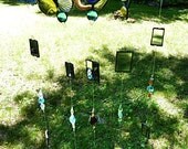 Abstract Stained Glass Garden Art Suncatcher for the Birds