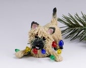 Cairn Terrier Ornament Wheaten Christmas Porcelain