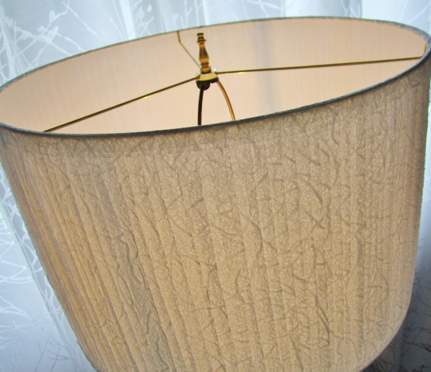 SALE last chance. white paper lampshade, layers of Japanese Tarasen tissue