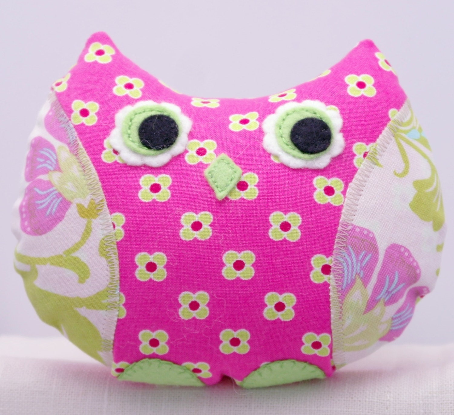 Stuffed  Owl  Plush Retromama Design Softie