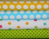 Knit 1/2 yard dots bundle jersey knit lycra spandex