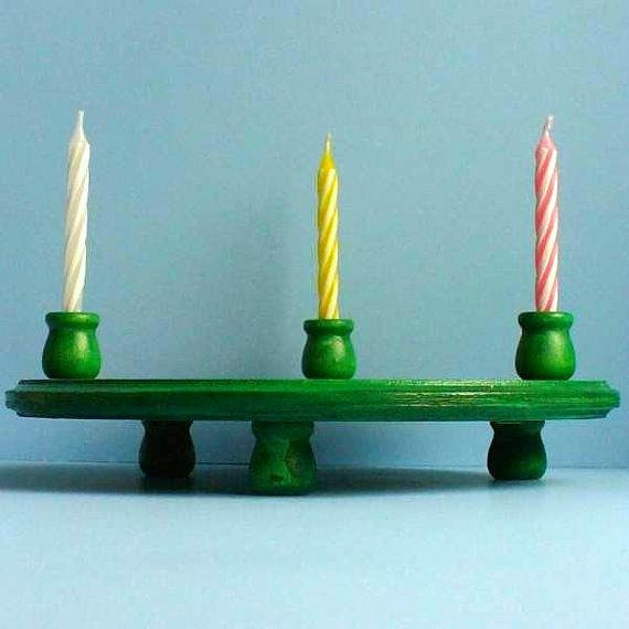 Wooden Cake Toppers - Custom Base (Large), theenchantedcupboard / Waldorf Birthday Party - Baby Shower