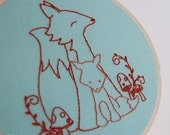 Baby Animals Hand Embroidery Patterns, Beginner Embroidery Patterns great for DIY baby gifts or nursery decor
