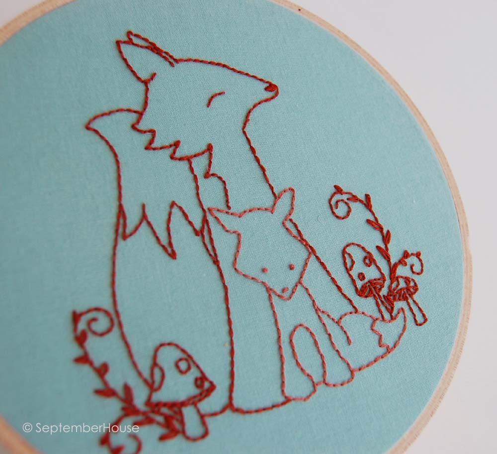 Baby Animals Hand Embroidery Patterns, Beginner Embroidery Patterns great for DIY baby gifts or nursery decor