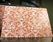 Stationery Blank Orange Folded Note Cards Set of Eight