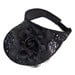 Women's Golf Visor, Sun Visor, Sport Visor, Black Lace and Sequins, Adjustable Size Visor is - "LOVELY IN LACE"
