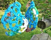 Colorful Crochet Web Earrings