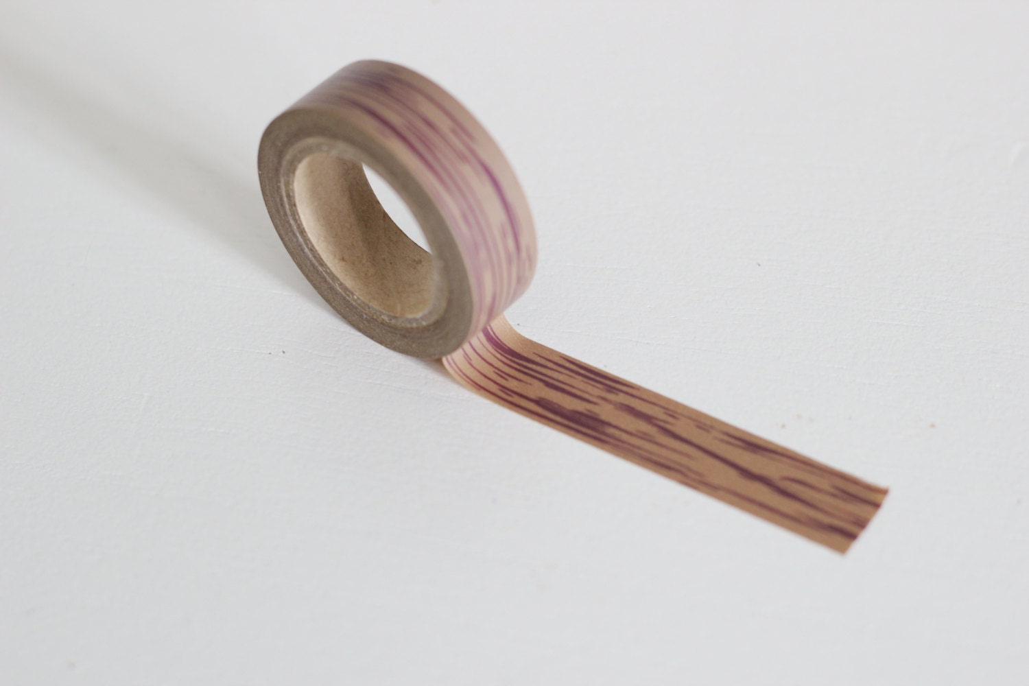 Brown woodgrain faux bois look washi tape, Japanese masking tape, craft supply