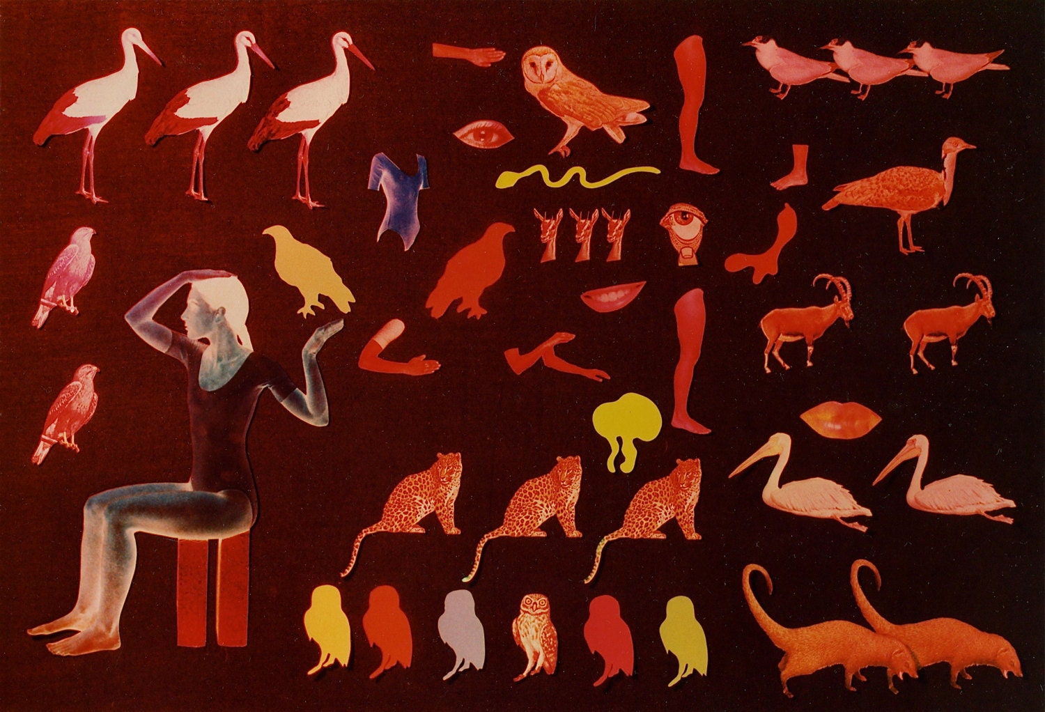 Egyptian Collage, Fine Art Print, 8X10