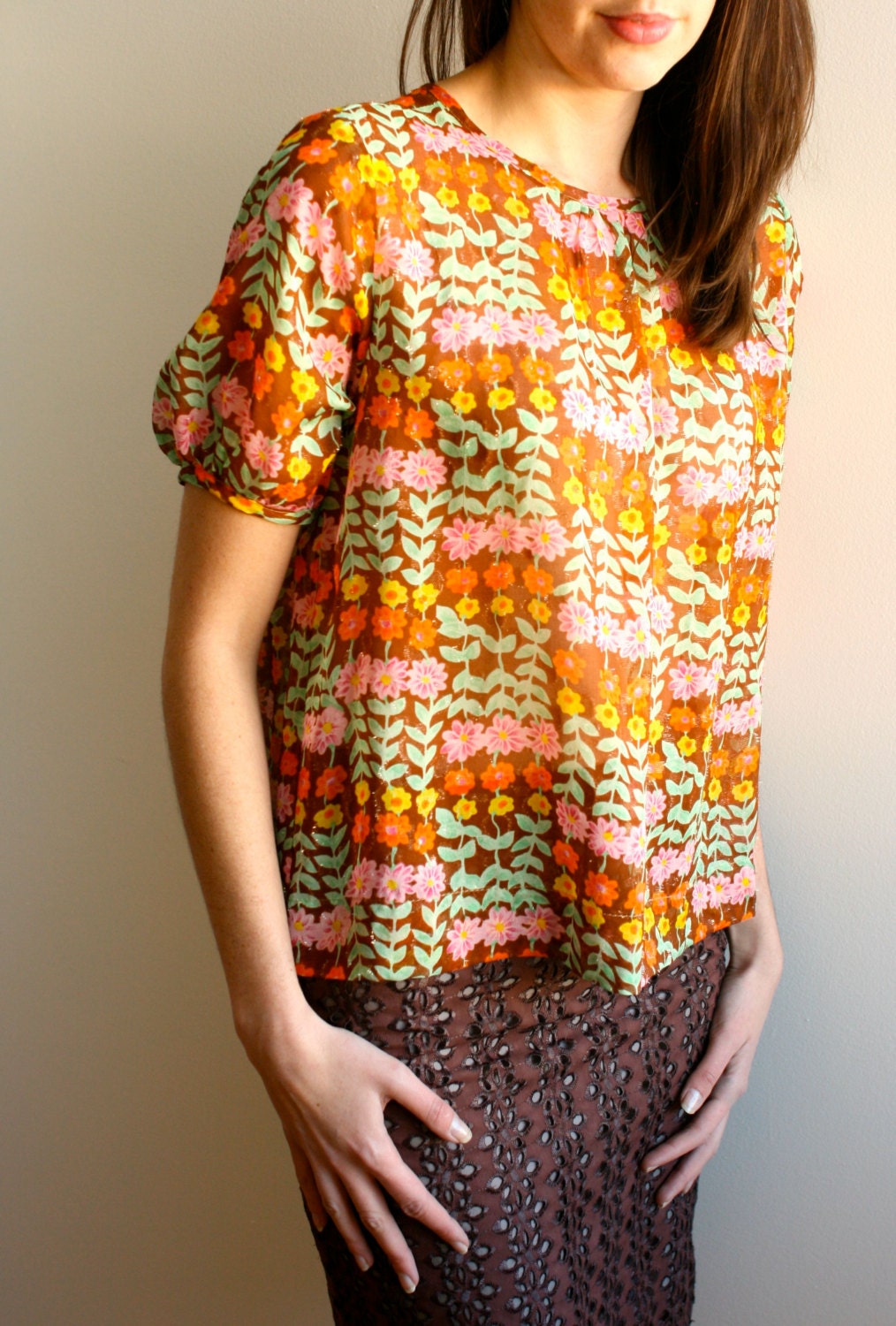 bijou blouse - anna sui print (small or large)