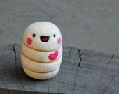 Needle Felted Happy Grub