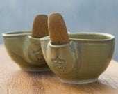 Forest Green Bowls Set of Two by Bunny Safari