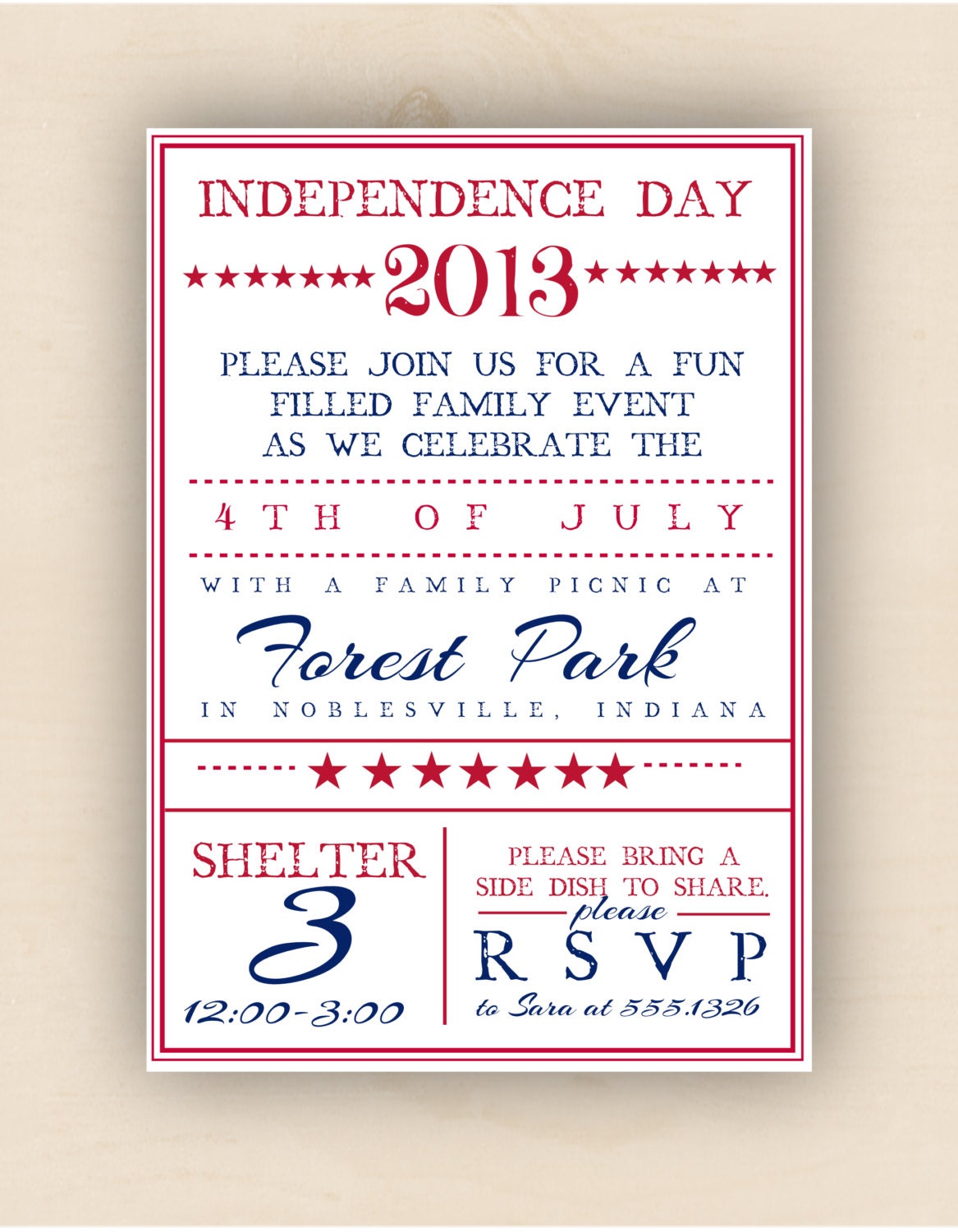 Vintage 4th of July Invitation (set of 10) Il_170x135