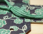 Grey and Teal Gift Tags/ 6/Pk