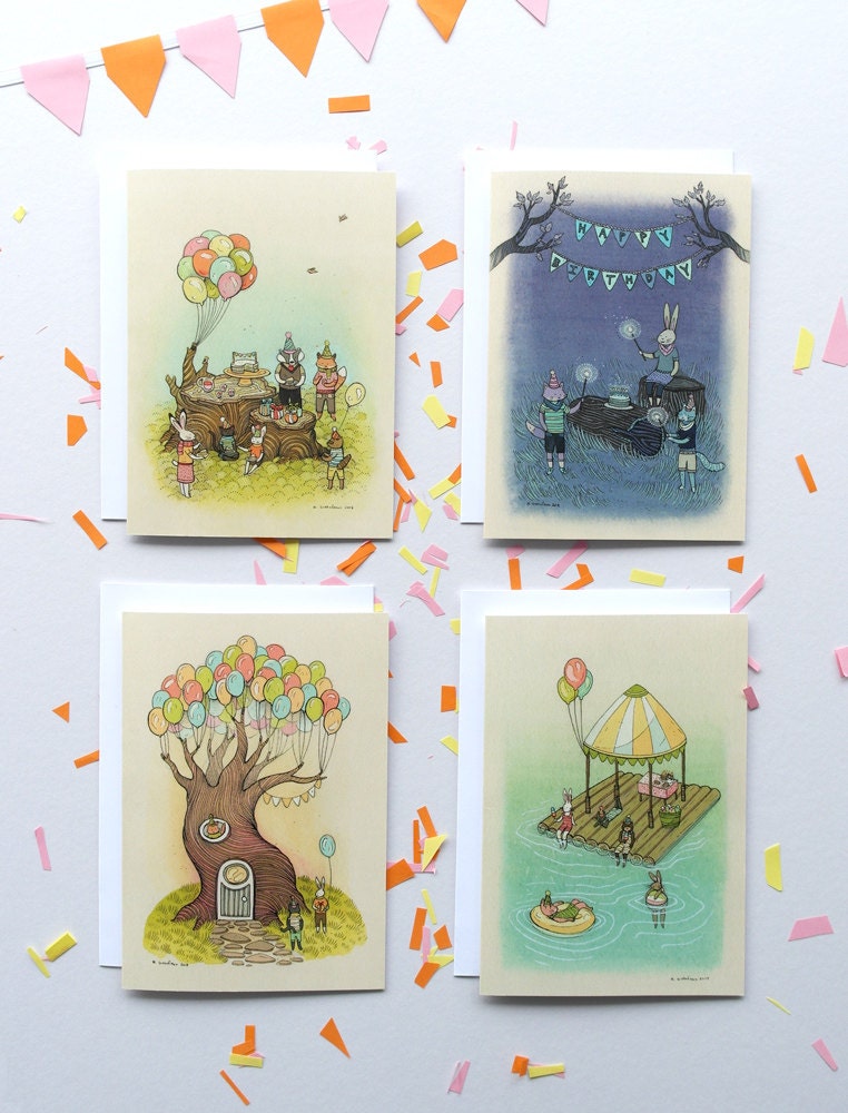 Party Pack - 4 Card Set