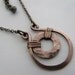 Hammered Copper Necklace- Smaller Size