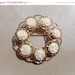 Summer Sale Vintage 12K Gold Filled rose brooch