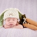 Baby Bunny Hat - MULTIPLE fabric choices - Easter Bunny Hat - Newborn Photo Prop -  Carrot INCLUDED - Girl Or Boy - Size NEWBORN