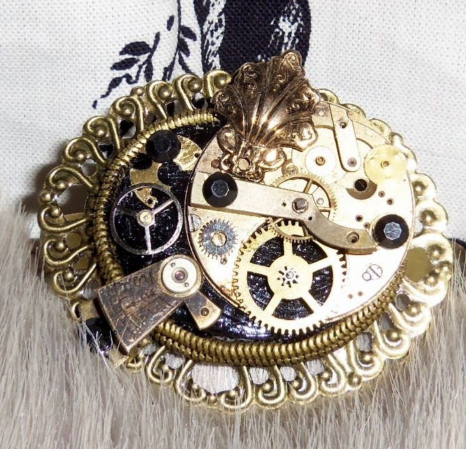 Steampunk Cuff Bronze and Black