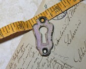 Pink Escutcheon KEYHOLE with Chippy Paint