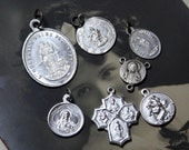 Vintage Religious Medals Charms