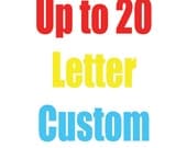 Up to 20 Letter Custom Order Garland